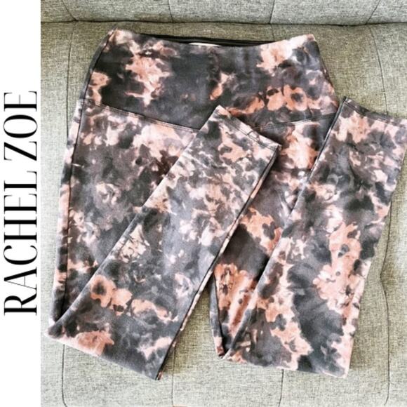 RACHEL ZOE Tie Dye High Waisted Ponte Leggings, S - Picture 1 of 8